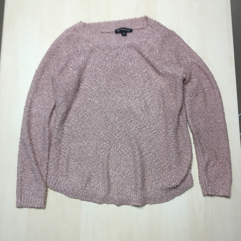 INC International Concepts Pink Shiny Sweater